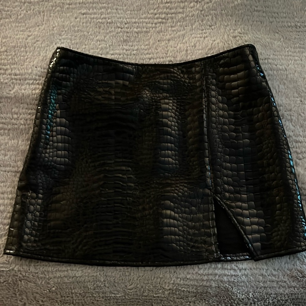 Motel rocks snake skin skirt